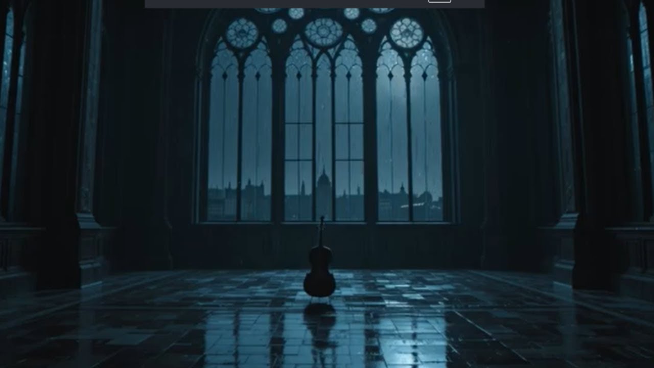 A Single Cello in the Grand Hall | Dark Night Atmosphere