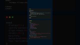 Flickering Neon Text Animation with CSS | Code Flicks #cssanimation #CodeFlicks
