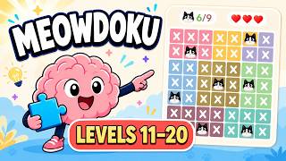 Meowdoku Levels 11–20 Walkthrough 🐱🧩