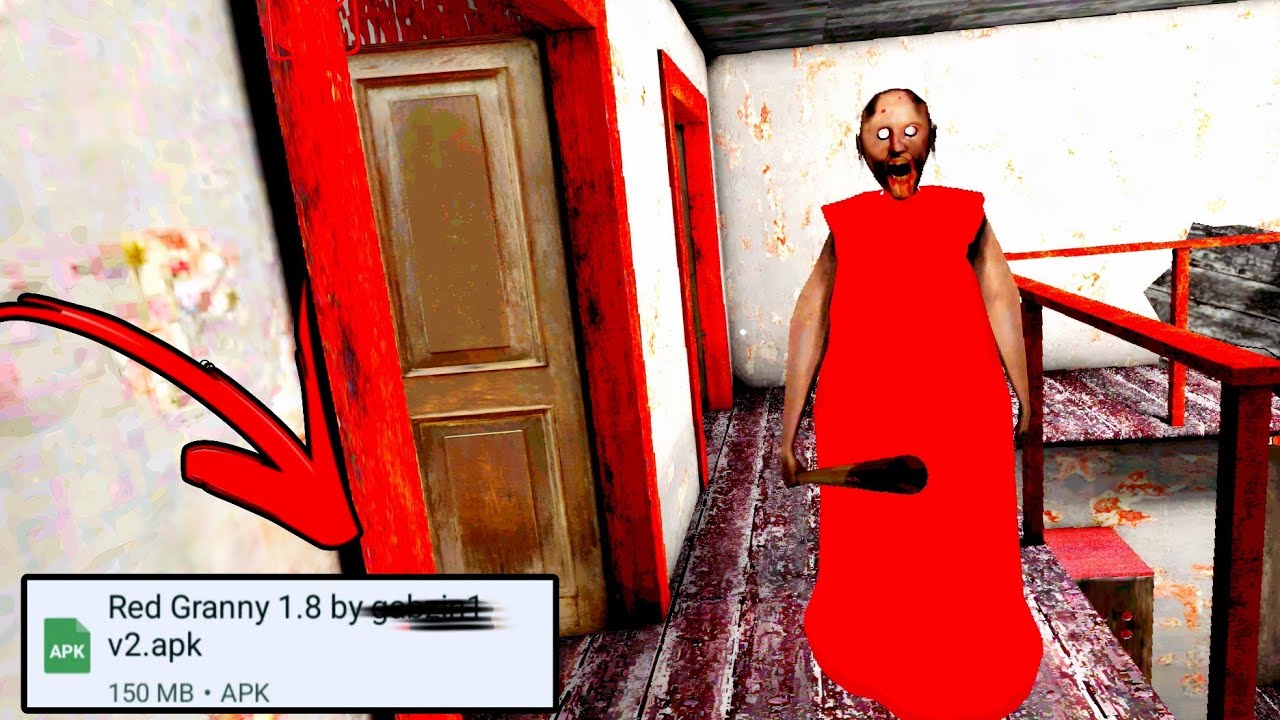 Granny Horror Escape Game | Granny Is Red V1.8 Full Gameplay - YouTube