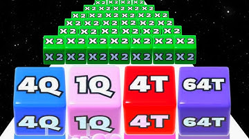 Jelly Run 2048 vs Roof Rails - All Max Level (Infinity Run, ASMR Gameplay) New Update 