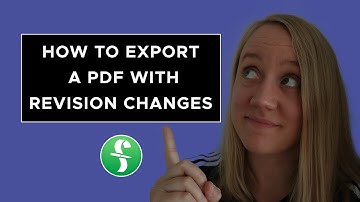 How to export a PDF with revision changes in Final draft 11