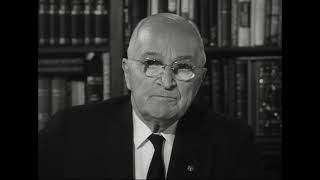 MP2002-486 Former President Truman Discusses the Marshall Plan