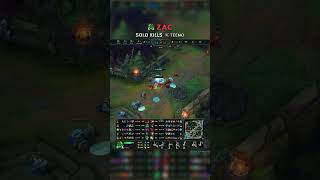 Zac SOLO KILLS Teemo | BR Master Patch 26.19 #shorts