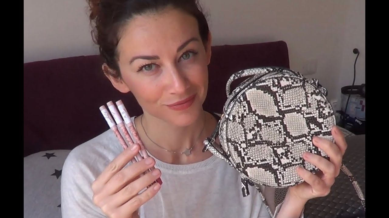 outfit / makeup 3 rossetti un eyeliner e borsetta pitonata YouTube
