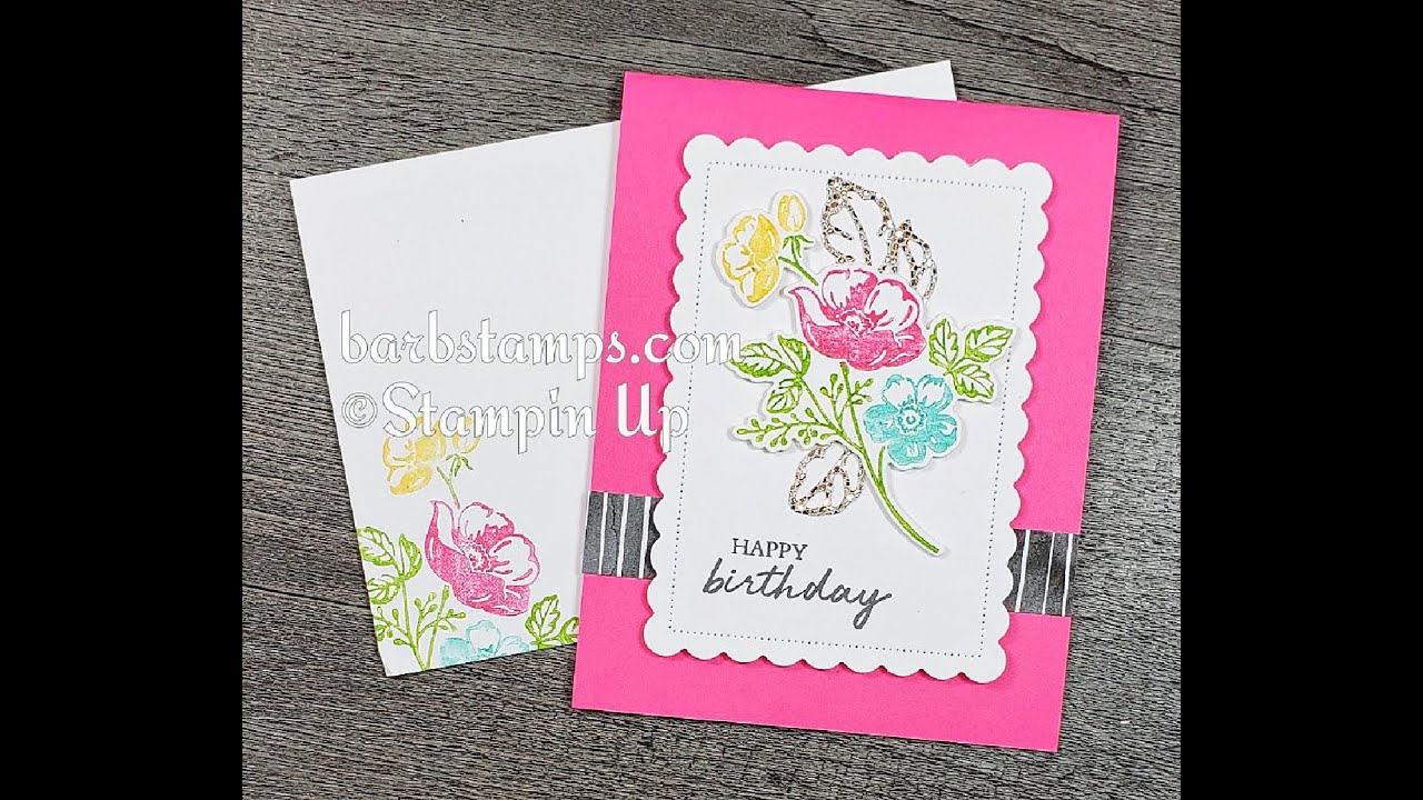 Shaded Summer and Summer Shadows Dies Card - YouTube