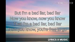 Anna Hamilton - Bad Liar (Lyrics)