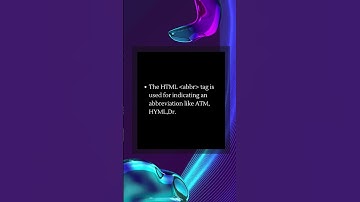 HTML abbr Tag