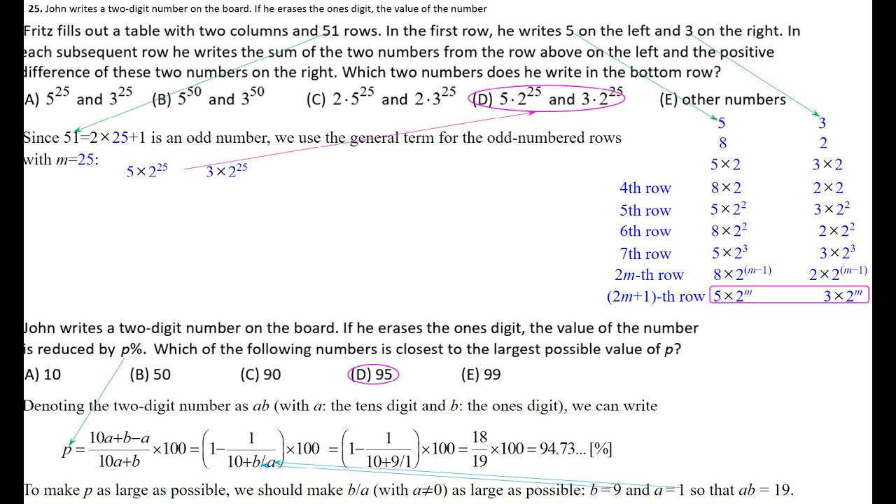 Math Kangaroo 2025 Level 11-12 #24 #25