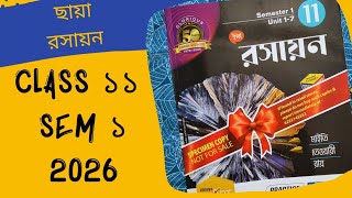 Class xi - 11 chaya prakashani chemistry book 2026