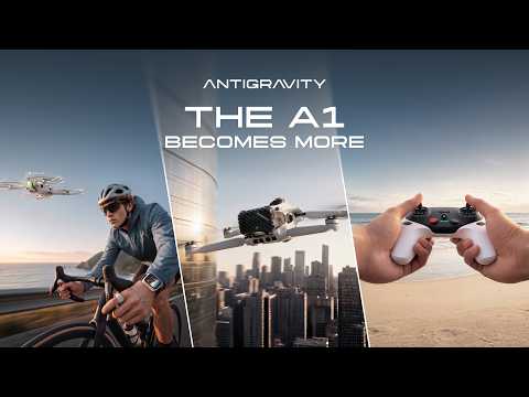 Antigravity A1 Becomes More: Explore new ways to fly and capture with the latest A1 accessories. This image opens in the lightbox