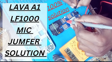 Lava A1 2021 Mic Track break solution | Lava A1 Mic Jumfer solution|