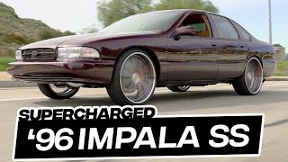 Supercharged ‘96 Impala SS on 24” Wheels | Donuts & Burnouts