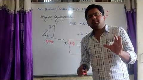Scalars & Vectors(Part 4) | Dot ( scalar ) product | XI Physics | JEE/ NEET