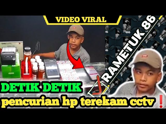 pencurian hp terekam cctv viral || inilah video penjelasannya❗ class=