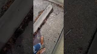 cigarette CRUSHING at the car lot #asmr #shorts #feet #crushing #flats #heels #grinding #stumping