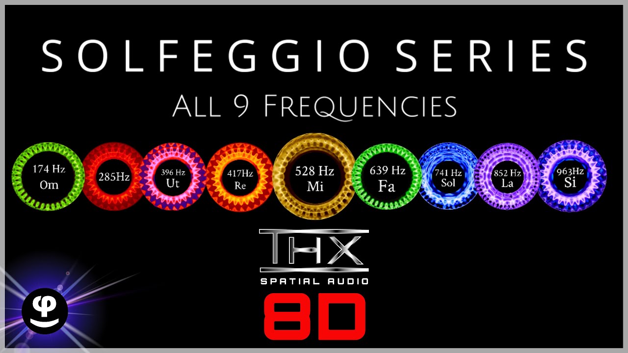 Deep Sleep Solfeggio Frequencies | 8D Audio | Black Screen | Binaural Beats