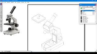 Arbortext Isodraw Tutorial - Illustration of a Microscope