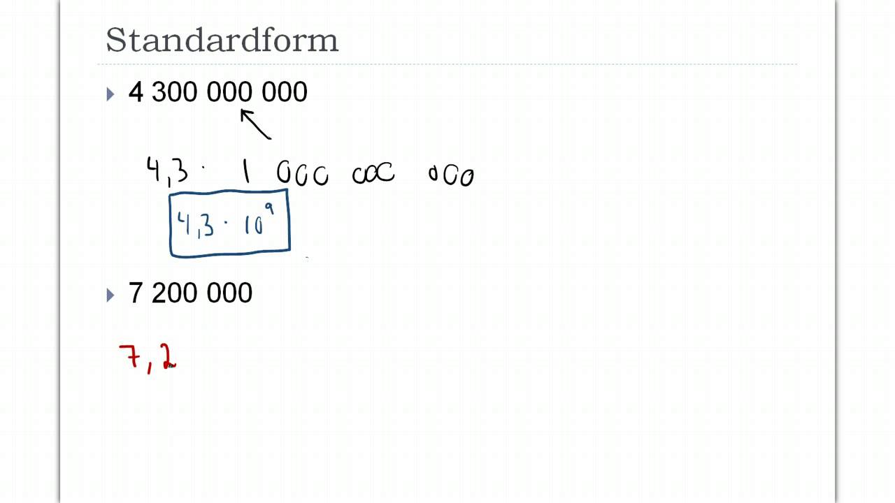 Standardform - YouTube