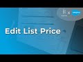 Edit List Price #cpq