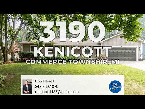 3190 Kenicott Drive, Commerce Township, MI home video tour