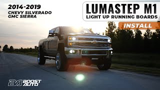 Lumastep M1 Light Up Running Board Installation Tutorial 2014-2019 Chevy Silverado GMC Sierra