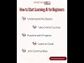 Tips How To Start Learning AI for Beginners Instagram Post