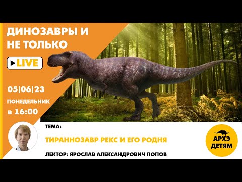 Занятие "Тираннозавр рекс и его родня" кружка "Динозавры и не только" с Ярославом Поповым
