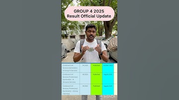 GROUP 4 2025 | Results Official Update | TNPSC | #tnpsc #group4 #group2
