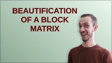 Tex: beautification of a block matrix