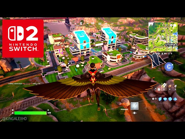 FORTNITE NINTENDO SWITCH 2 GAMEPLAY ONLY! - YouTube