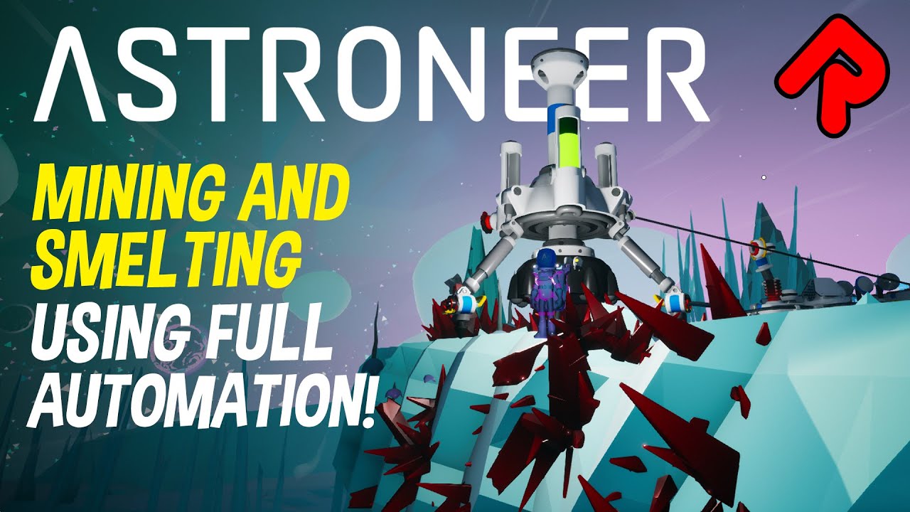 SO MUCH IRON! Mining & Smelting Using Full Automation | Astroneer Automation update gameplay