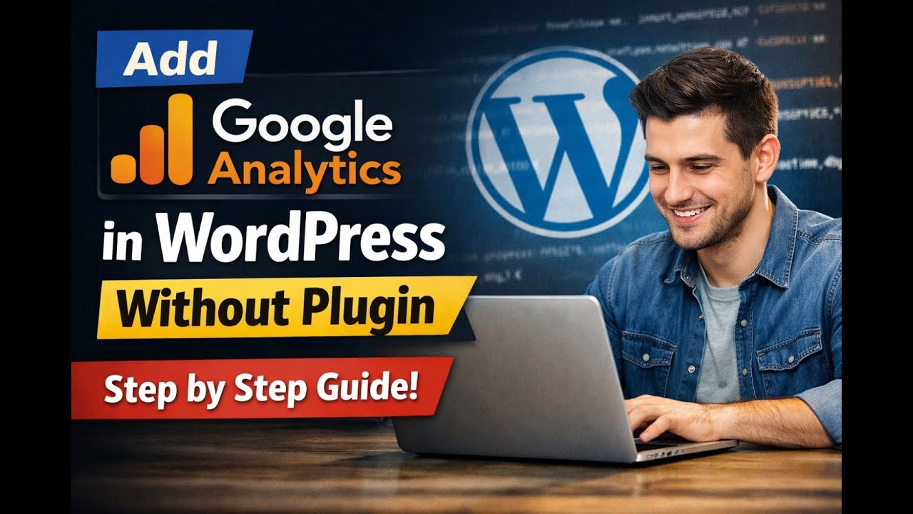 How to Add Google Analytics Code in WordPress Without Plugin (Step by ...