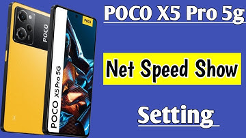 POCO X5 Pro 5g me net speed show kaise kare | how to show net speed POCO X5 Pro 5g