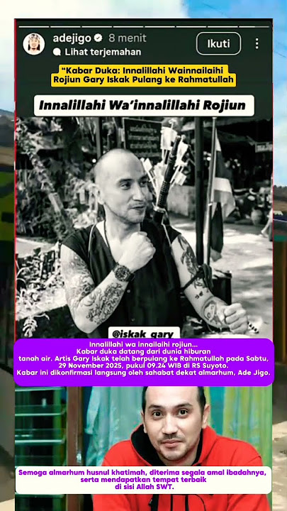 innailaihi Gary Iskak tutup usia #garyiskak #artis #beritaviral #shorts #tutupusia