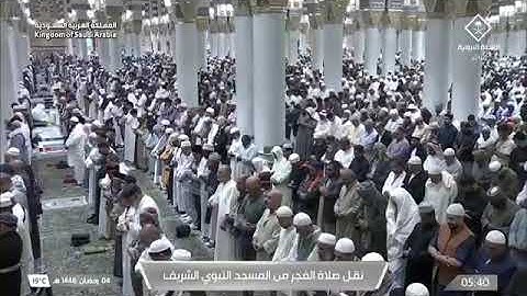 صلاة الفجرمن المسجد النبوي الشّيخ عبدالباري الثبيتي سورة المزمل كاملة يوم الثلاثاء ٤ رمضان 🌙١٤٤٦ ه