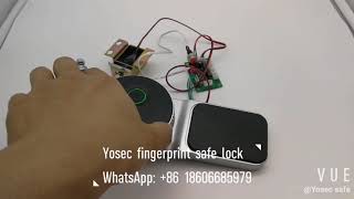 Yosec Compact Biometric Fingerprint Safe Cabinet Box Lock , For Gun Vault, Security Box Lock