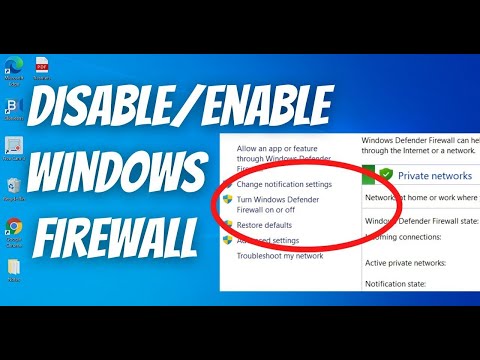 ???? How to Enable Windows Defender Firewall on Your PC ????