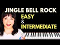 عزف منفرد على البيانو لأغنية Jingle Bell Rock مستوى سهل متوسط نوتة موسيقية 
