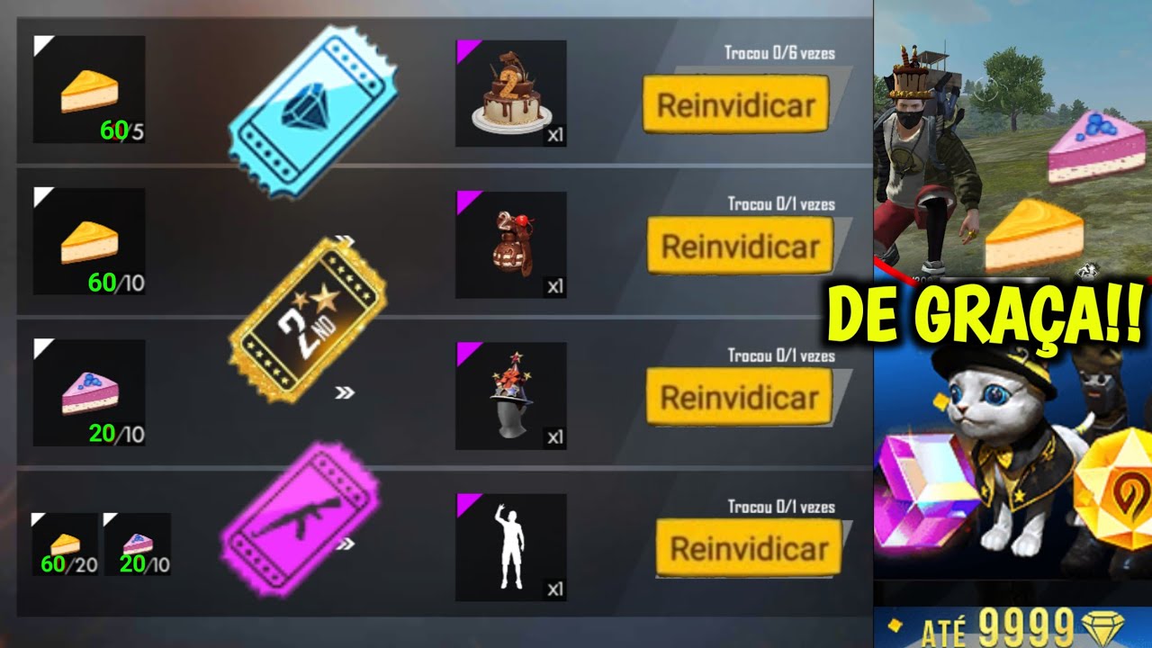 COMO COLETAR OS TOKENS BOLO E GANHAR O EMOTE DANÇA NA FESTA, TICKETS ...