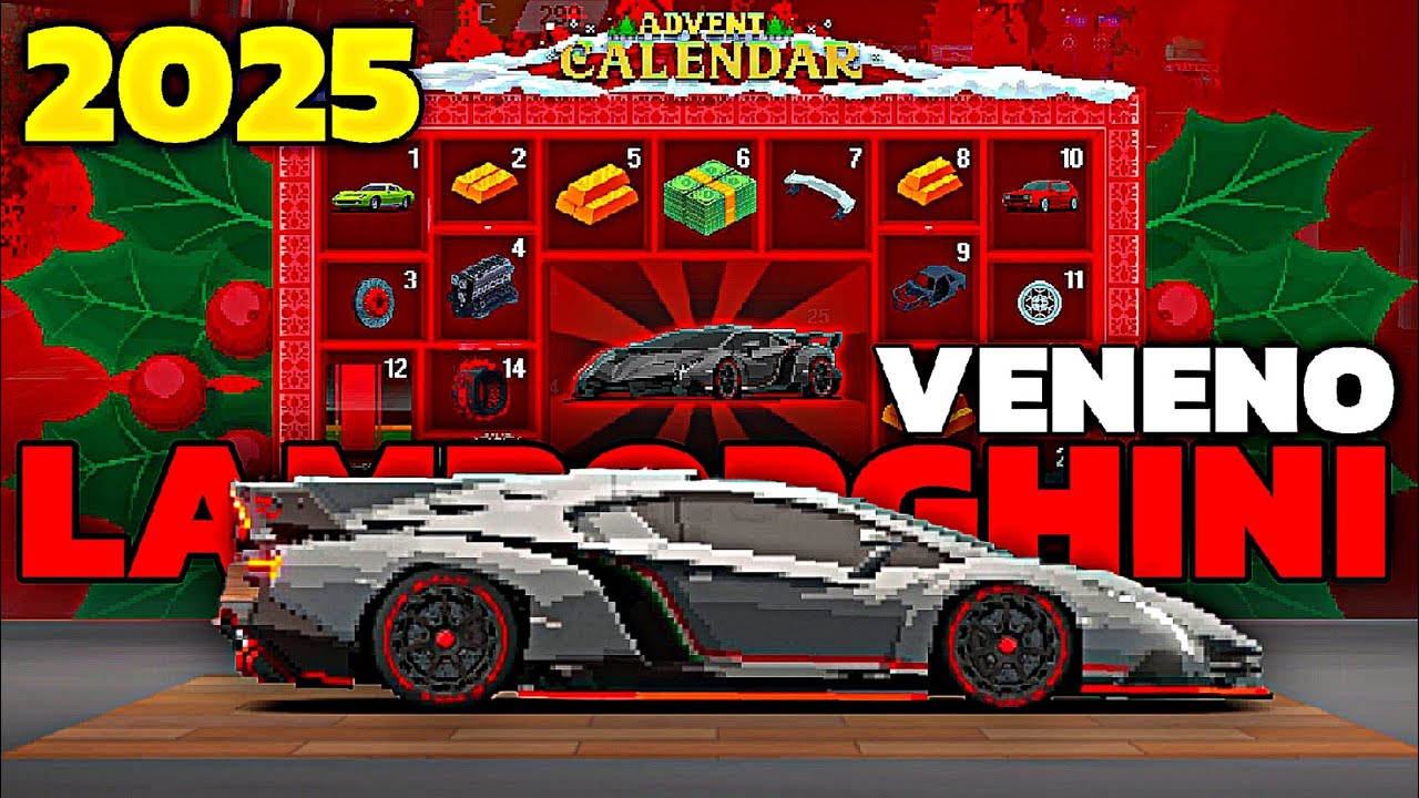 APEX RACER - БЕСПЛАТНЫЙ LAMBORGHINI VENENO + НАГРАДЫ ИЗ АДВЕНТ-КАЛЕНДАРЯ (ОБЗОР) 2025