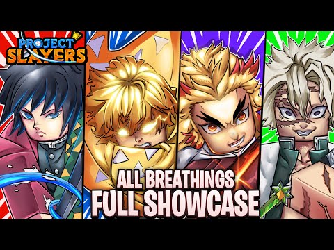 Roblox Project Slayers All Breathing Styles Showcase! 