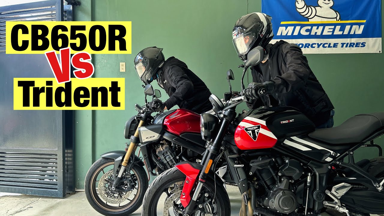 2025 Triumph Trident 660 Vs Honda CB650R E-Clutch Full Comparison | Jao Moto
