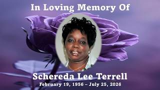 Schereda Lee Terrell - Memorial Service