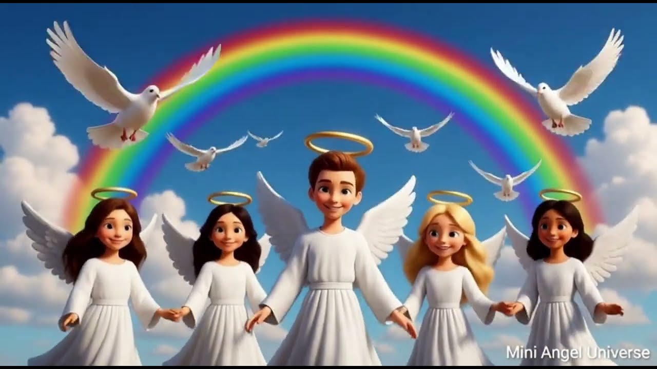 Angel Colors Song 🌈 | Magical Learning Song for Kids | Colorful Nursery Rhyme