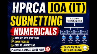 Subnetting in Networking | HPRCA JOA (IT) | DSSSB Computer Science | IBPS SO IT Officer