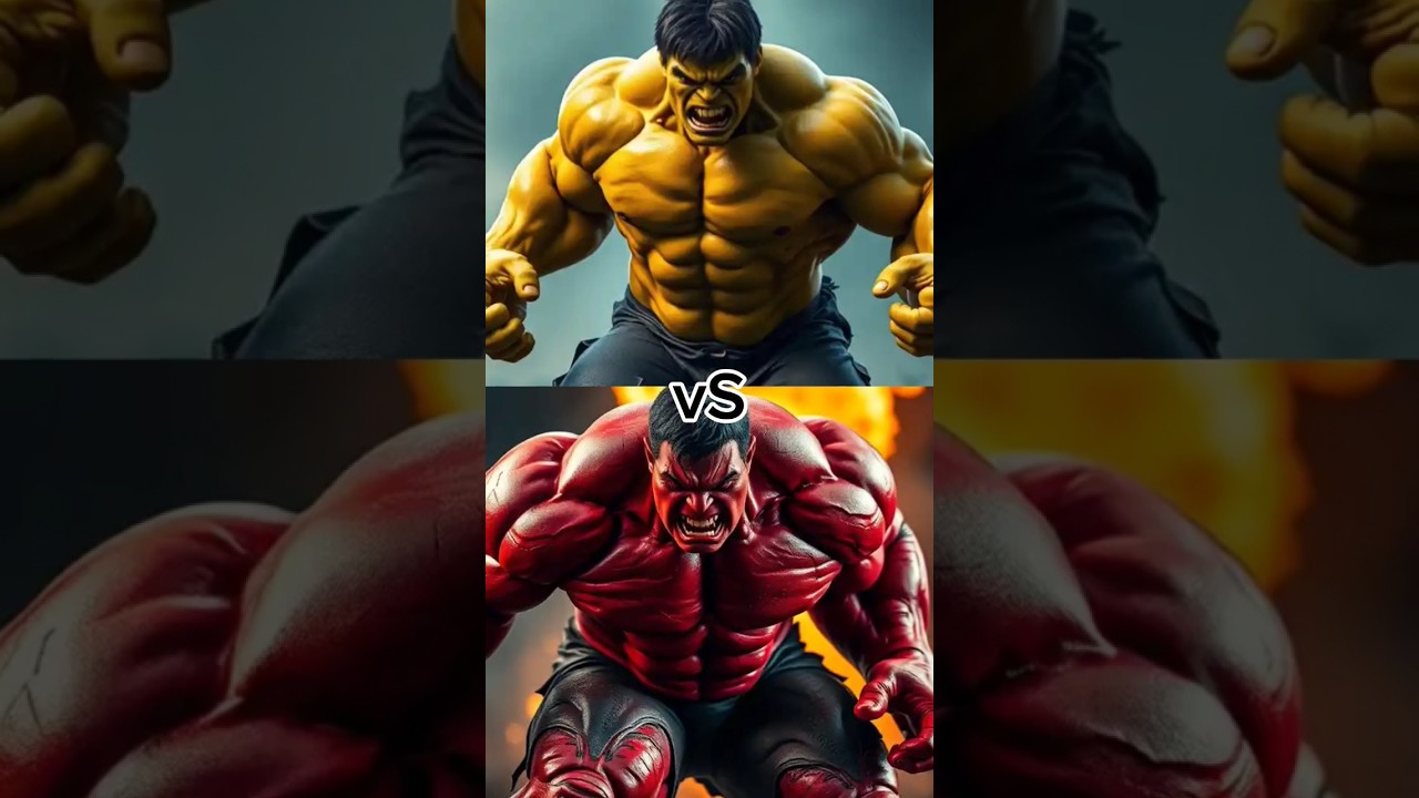Yellow hulk vs Red hulk 🔥🔥 