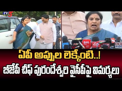 ఏపీ అప్పుల లెక్కేంటి..!  AP BJP Chief Purandeswari Comments On AP YCP | YS Jagan | TV5 News - TV5NEWS