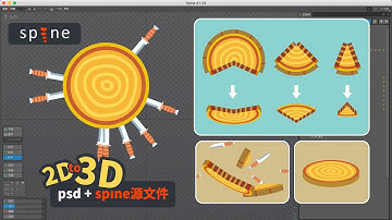 Spine 2D Tutorial 3D Rotation | Mesh deformation | Transform constraints
