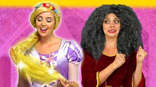 Rapunzels Magic Hair. Can Elsa, Jasmine, Snow White And Merida Save Her From Mother Gothel?